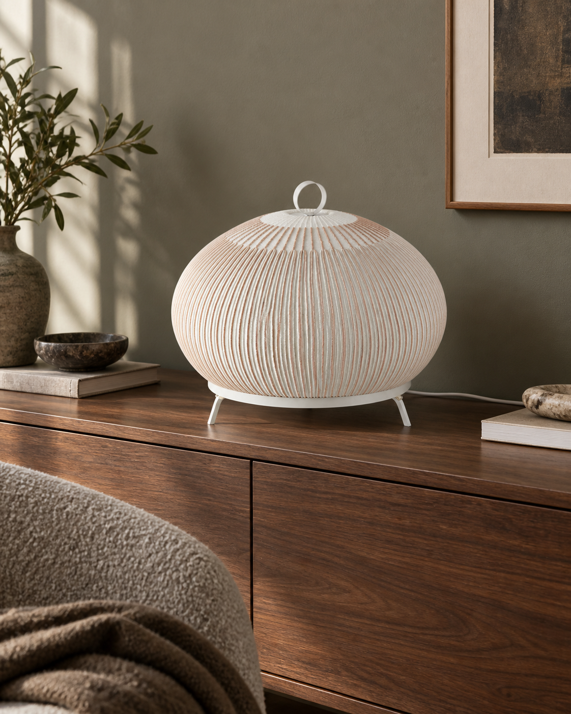 MOPOCE Pleat Low Table Lamp