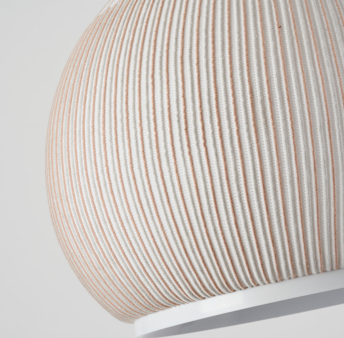 MOPOCE Pleat Round Pendant — knitted shade detail