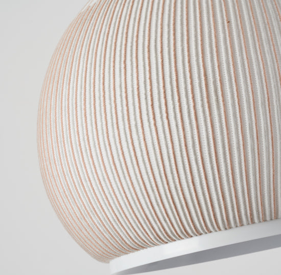 MOPOCE Pleat Round Pendant — knitted shade detail