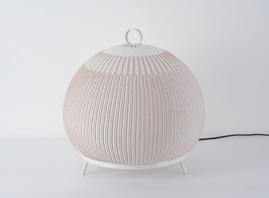 MOPOCE Pleat Round Table Lamp — unlit product view