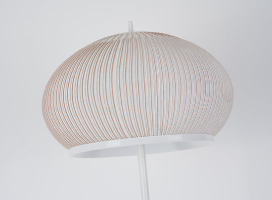 MOPOCE Pleat Slender Floor Lamp — knitted shade detail