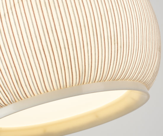 MOPOCE Pleat Tall Pendant — knitted shade detail