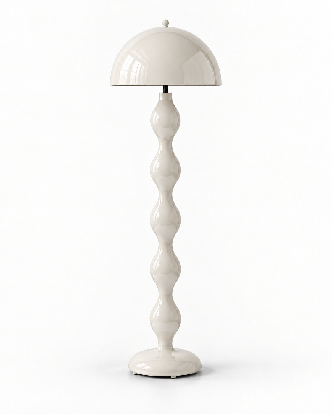 Oroessa Sculptural Resin Floor Lamp — white background product view; AI-generated illustration; white