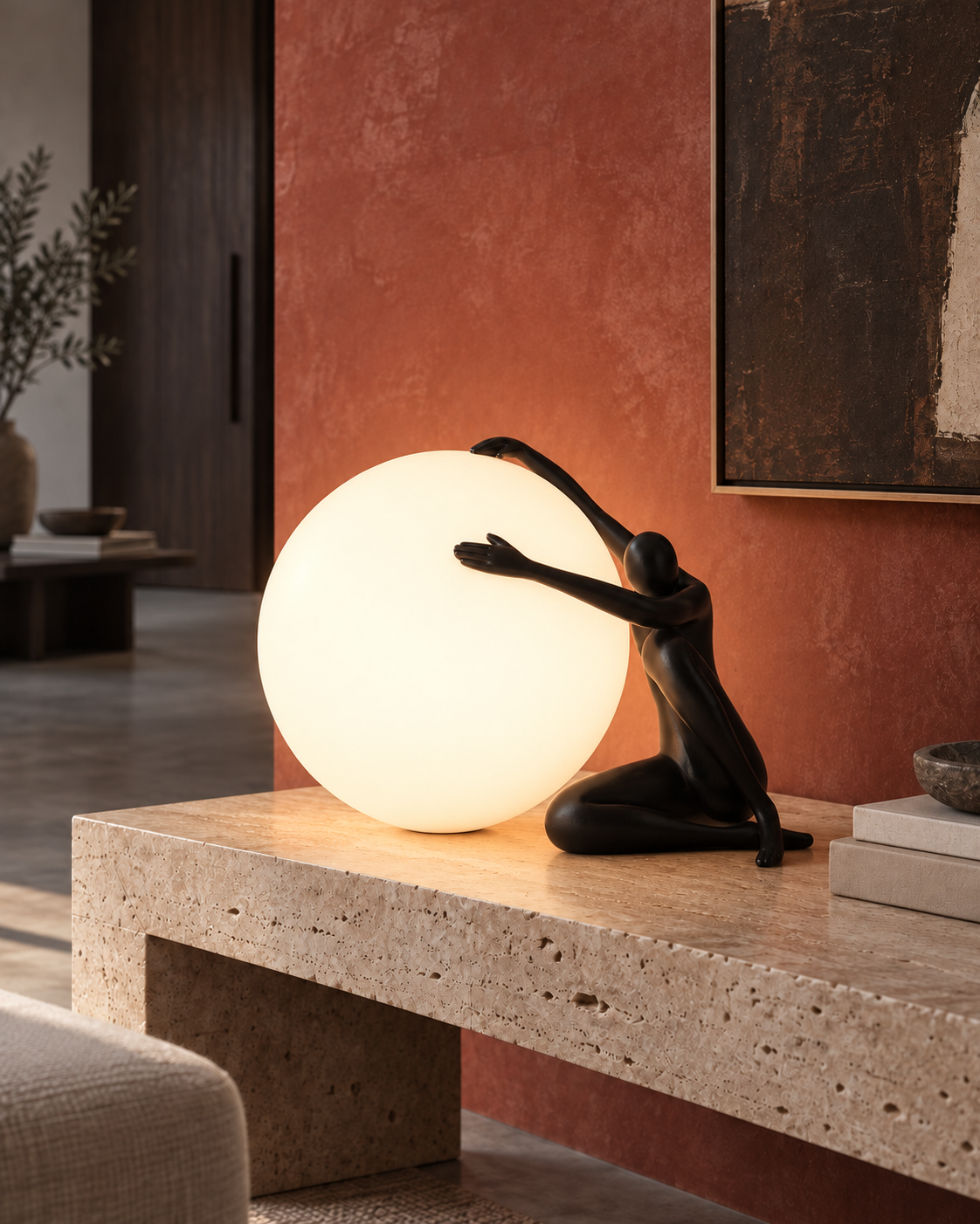 Soleno Embrace Sculptural Table Lamp