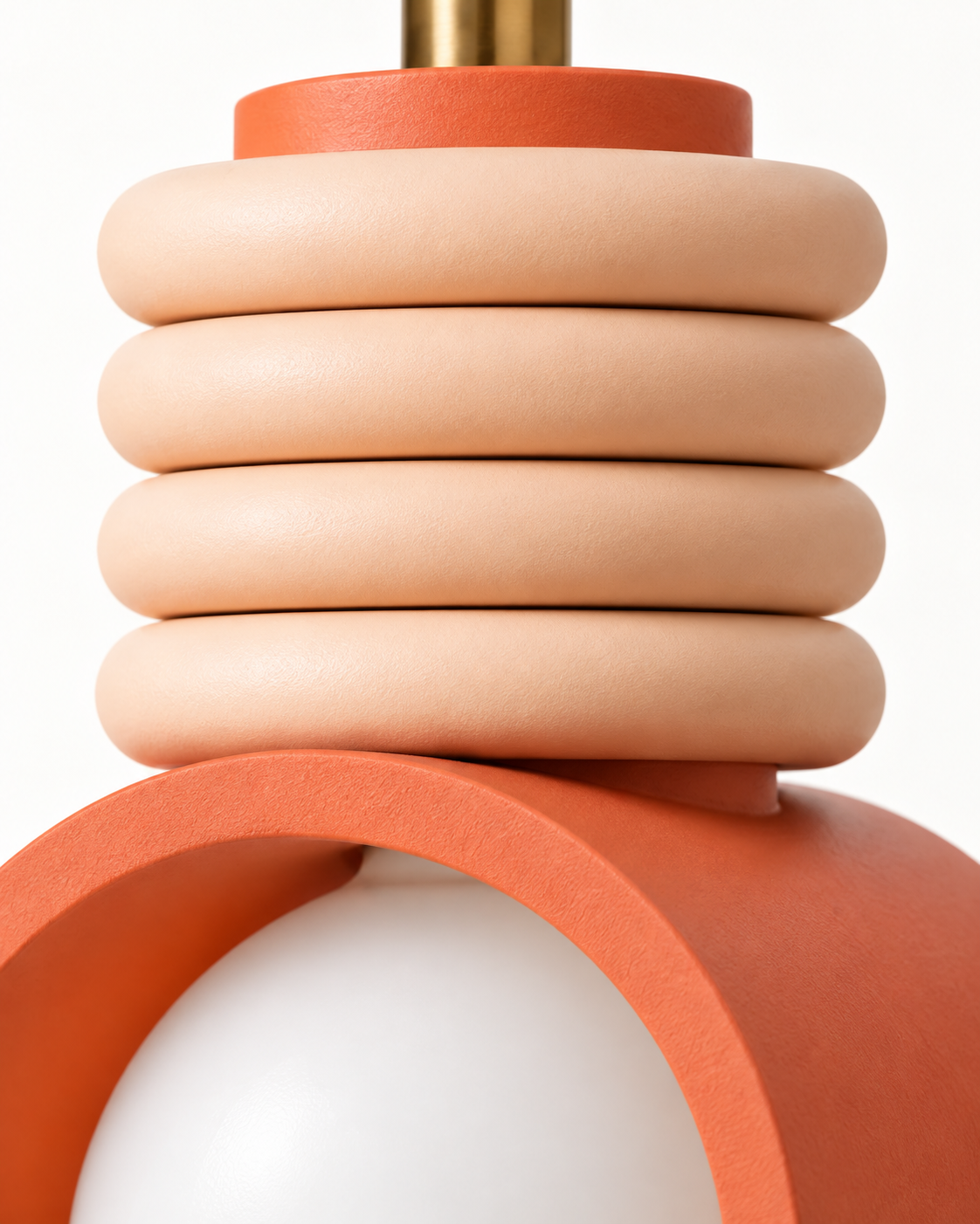 Talena Resin Arch Pendant Light — AI-generated resin detail illustration