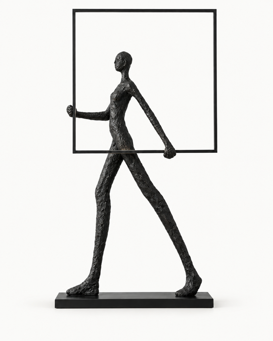 Talira Sculptural Floor Lamp — white background product view; AI-generated illustration