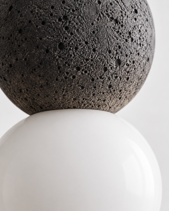 Zarida Concrete and Glass Pendant Light — AI-generated concrete and glass detail illustration